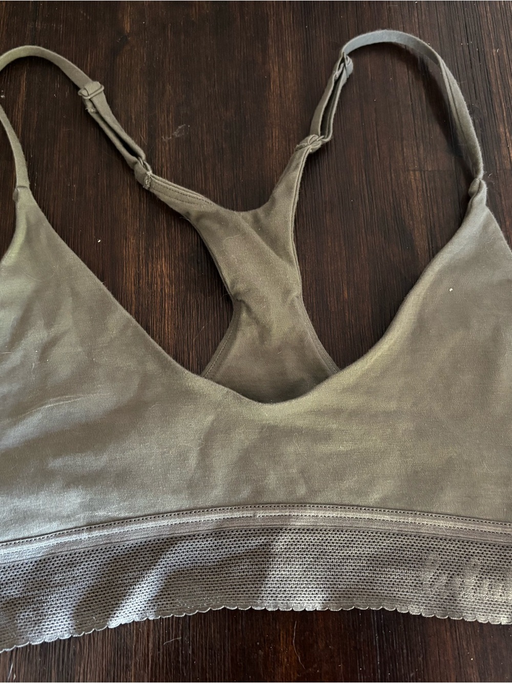 lululemon athletica olive green bra